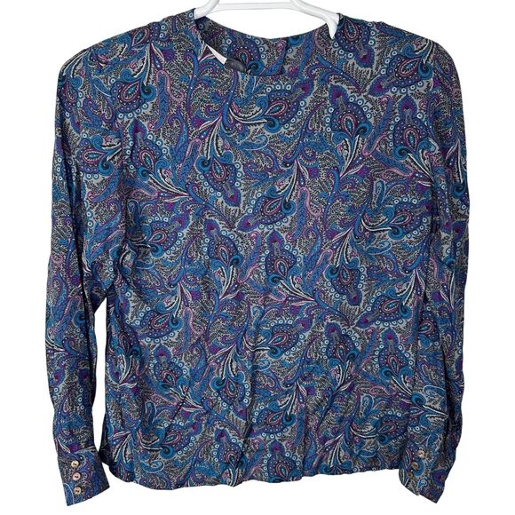 Vintage Pendleton Women's 10 Blazer Skirt Blouse Suit‎ Set Blue Wool USA Made - Picture 3 of 15